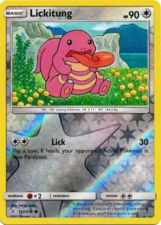 Lickitung Reverse Holo 152 Normal