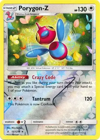 Porygon-Z Reverse Holo 157 Normal