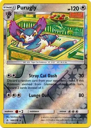 Purugly Reverse Holo 160