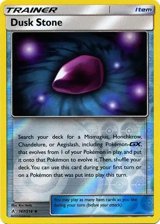 Dusk Stone Reverse Holo 167 Normal