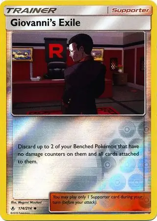 Giovanni's Exile Reverse Holo 174 Normal