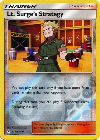 Lt. Surge's Strategy Reverse Holo 178 Normal