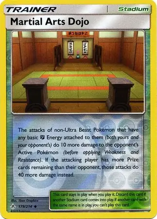 Martial Arts Dojo Reverse Holo 179 Normal