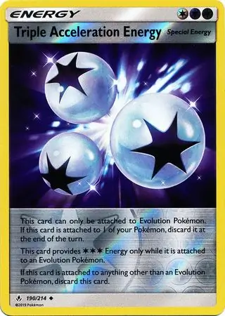 Triple Acceleration Energy Reverse Holo 190