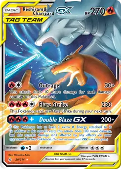 Reshiram & Charizard GX 20 Normal