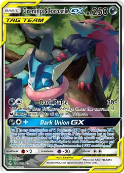 Full Art Greninja & Zoroark GX 201 Normal