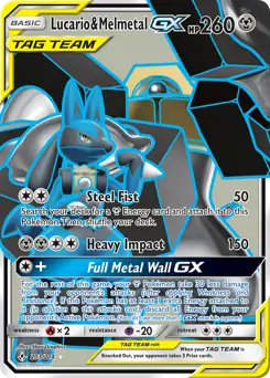 Full Art Lucario & Melmetal GX 203 Normal