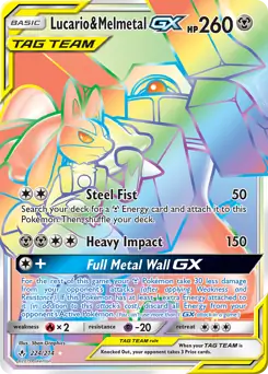 Lucario & Melmetal GX Secret 224 Normal