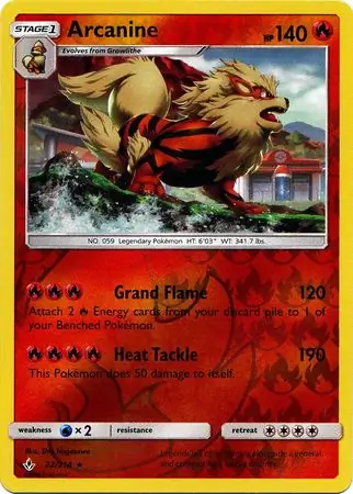 Arcanine Reverse Holo 22