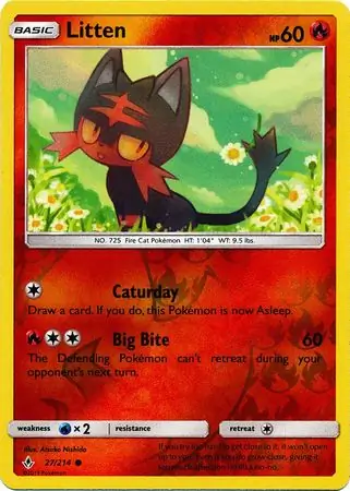 Litten Reverse Holo 27 Normal
