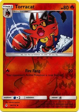 Torracat Reverse Holo 28