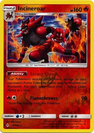 Incineroar Reverse Holo 29 Normal