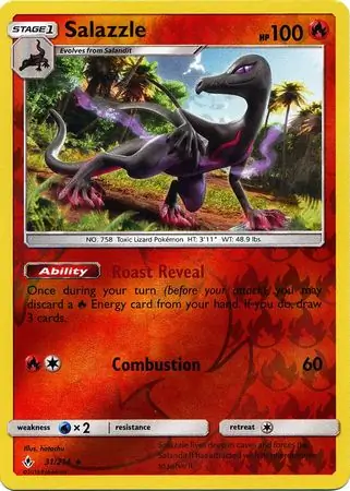 Salazzle Reverse Holo 31 Normal