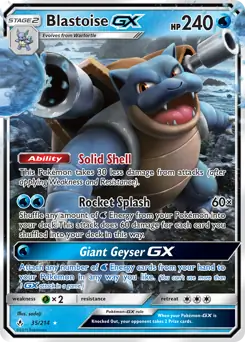 Blastoise GX 35