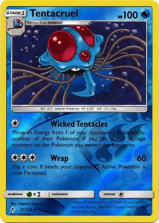 Tentacruel Reverse Holo 41
