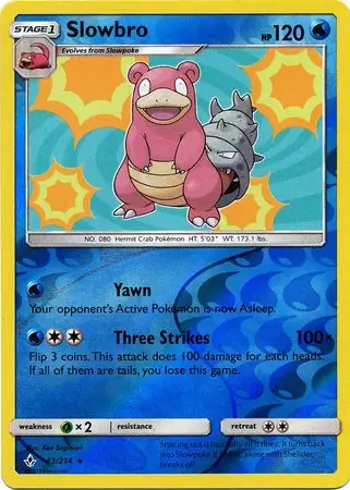 Slowbro Reverse Holo 43 Normal