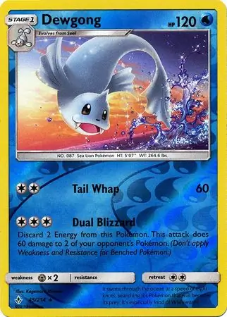 Dewgong Reverse Holo 45 Normal