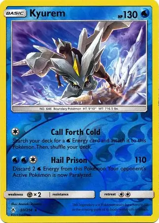Kyurem Reverse Holo 50 Normal