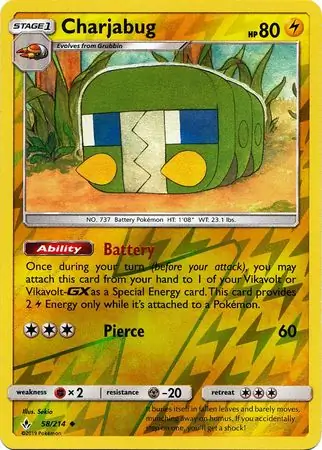 Charjabug Reverse Holo 58