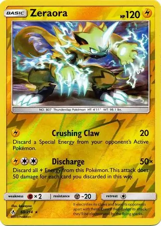 Zeraora Reverse Holo 60