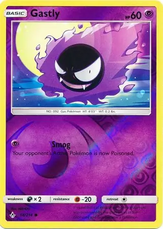 Gastly Reverse Holo 68 Normal