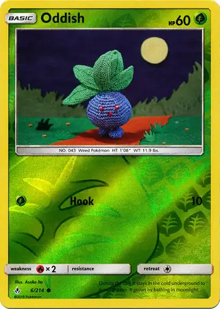 Oddish Reverse Holo 6 Normal
