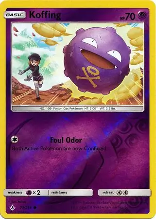 Koffing Reverse Holo 73 Normal