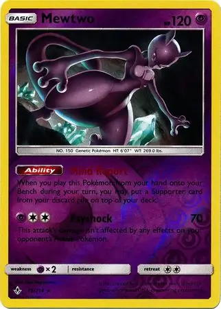 Mewtwo Reverse Holo 75