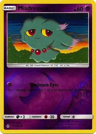 Misdreavus Reverse Holo 77