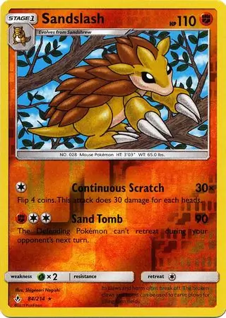 Sandslash Reverse Holo 84