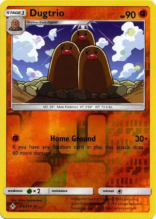 Dugtrio Reverse Holo 86 Normal