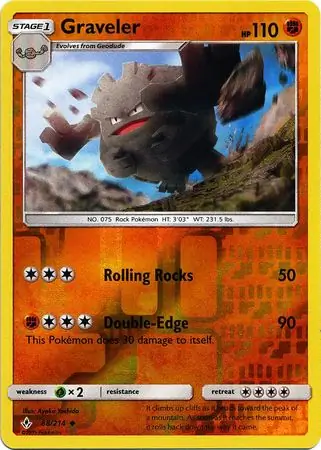 Graveler Reverse Holo 88 Normal