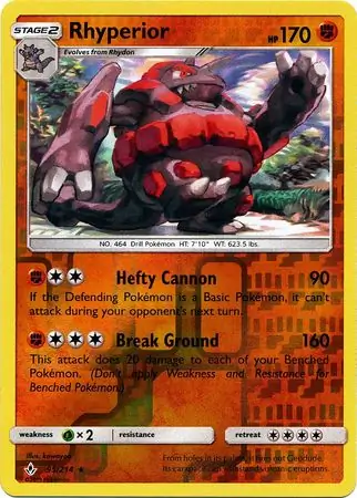 Rhyperior Reverse Holo 95
