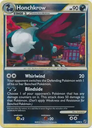 Honchkrow Reverse Holo 15 Normal