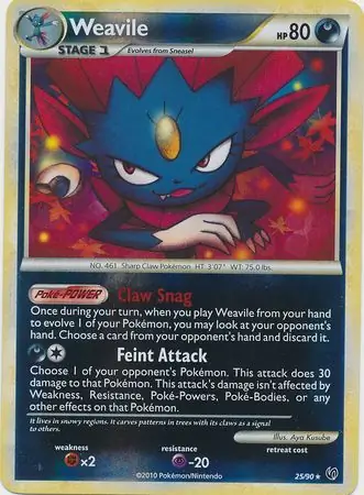 Weavile Reverse Holo 25 Normal