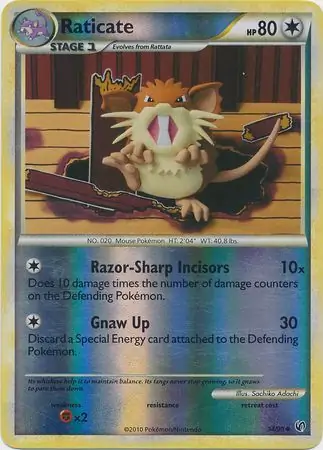 Raticate Reverse Holo 34 Normal