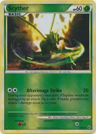 Scyther Reverse Holo 36 Normal