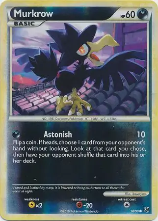 Murkrow Reverse Holo 58 Normal