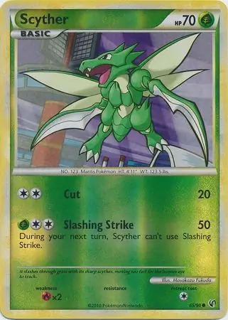 Scyther Reverse Holo 65 Normal
