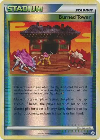 Burned Tower Reverse Holo 71 Normal