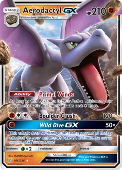 Aerodactyl GX 106
