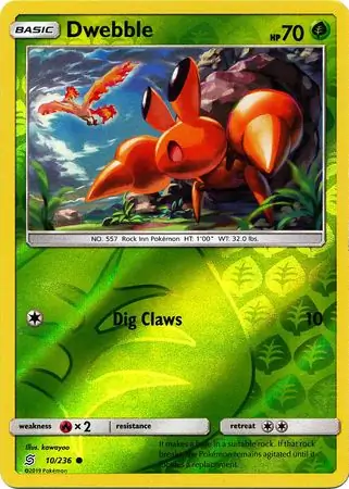 Dwebble Reverse Holo 10 Normal