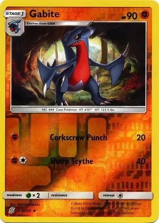 Gabite Reverse Holo 113 Normal