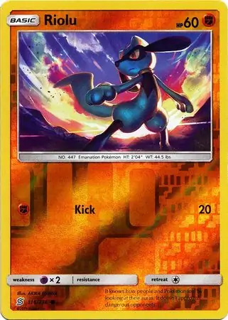 Riolu Reverse Holo 116
