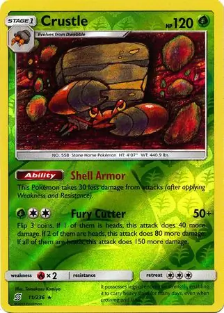 Crustle Reverse Holo 11 Normal