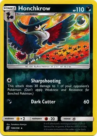 Honchkrow Reverse Holo 130 Normal