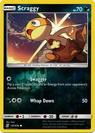 Scraggy Reverse Holo 137