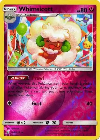 Whimsicott Reverse Holo 144
