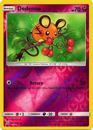 Dedenne Reverse Holo 145 Normal