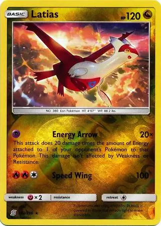 Latias Reverse Holo 153 Normal